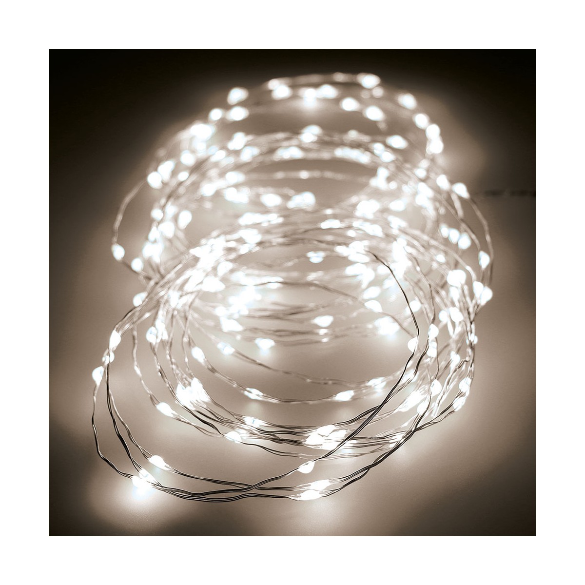 LED žibintų vainikas Lumineo Balta
